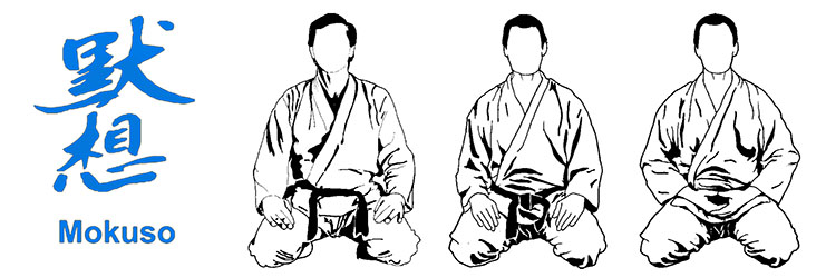 Mokuso seiza positions three